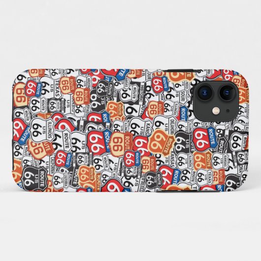 Route 66 Case-Mate iPhone case (Achterkant (horizontaal))