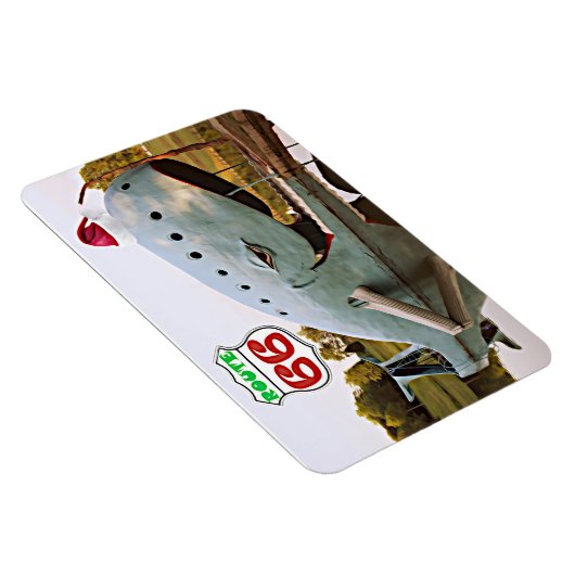 Route 66 Catoosa Blauwe Walvis Kerstmis Santa Hoed Magneet (Rechterzijde)