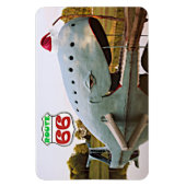 Route 66 Catoosa Blauwe Walvis Kerstmis Santa Hoed Magneet (Verticaal)