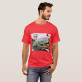 Route 66 Catoosa Blauwe Walvis Kerstmis Santa Hoed T-shirt (Voorkant volledig)