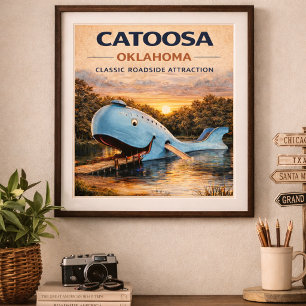 Route 66 Catoosa Oklahoma Waterfront Erfgoed Poster