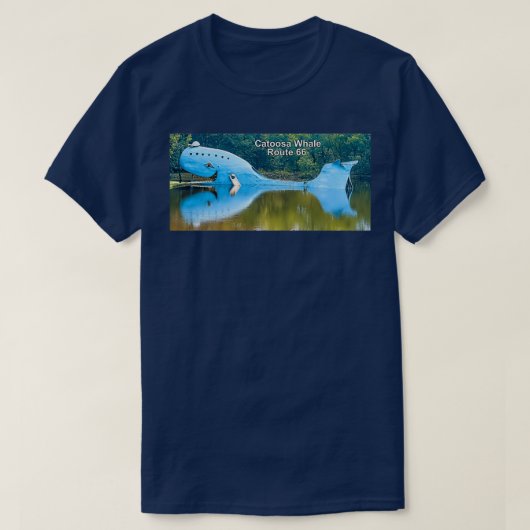 Route 66 Catoosa Whale Big Blue Whale T-shirt (Design voorkant)