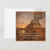 Route 66 Centennial Bridge Collector Groet (Voorkant / Achterkant)
