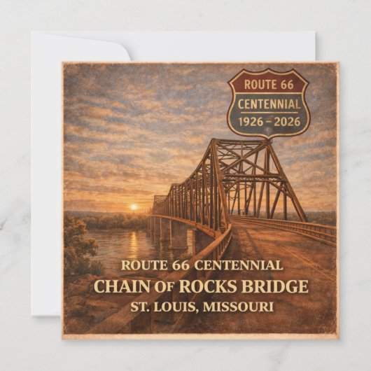 Route 66 Centennial Bridge Collector Groet (Voorkant)
