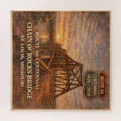 Route 66 Centennial Bridge Game Night Cadeau Legpuzzel (Horizontaal)