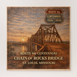 Route 66 Centennial Bridge Game Night Cadeau Legpuzzel