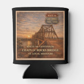 Route 66 Centennial Bridge Game Night Drink Cadeau Blikjeskoeler (Achterkant)