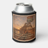 Route 66 Centennial Bridge Game Night Drink Cadeau Blikjeskoeler (Blikje Achterkant)