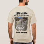 Route 66 Centennial Oatman, Arizona Back  T-shirt (Achterkant)
