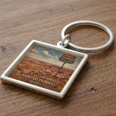 Route 66 Centennial Painted Desert Aandenken Sleutelhanger