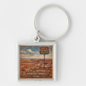 Route 66 Centennial Painted Desert Aandenken Sleutelhanger (Voorkant)