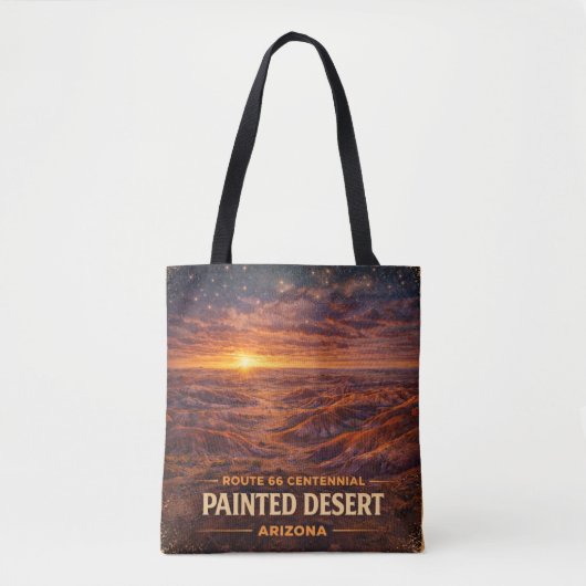 Route 66 Centennial Painted Desert Horizon Tote Bag (Voorkant)