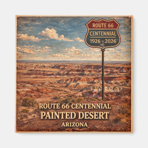 Route 66 Centennial Painted Desert Icoon Magneet