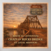Route 66 Chain of Rocks Brug