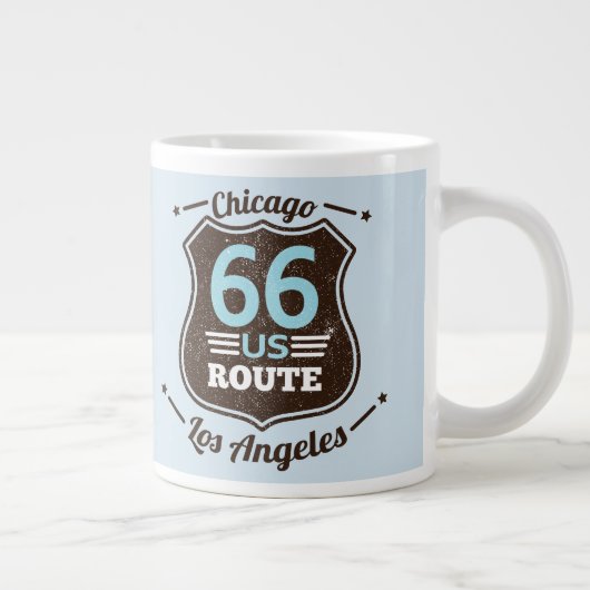 Route 66 Chicago aan de  Mok van de Stijl van Los  (Rechts)