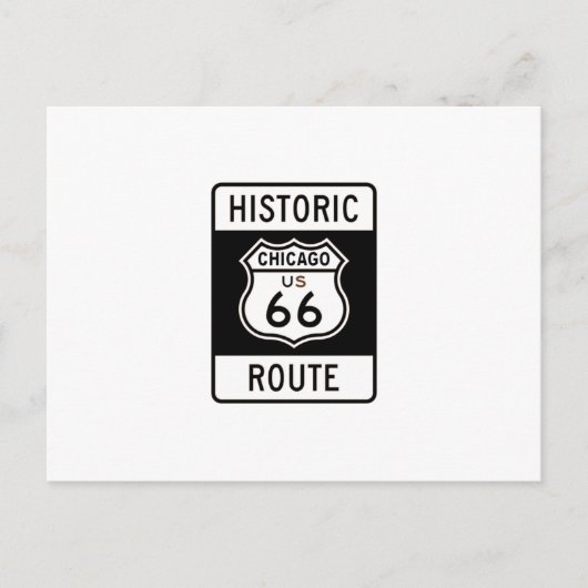 Route 66 Chicago Briefkaart (Voorkant)