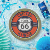 ROUTE 66 CHICAGO - Papieren Borden Bordje (Feest)