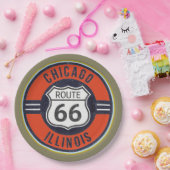 ROUTE 66 CHICAGO - Papieren Borden Papieren Bordje (Feest)