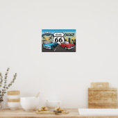 Route 66, Chicago to Santa Monica Poster (Keuken)