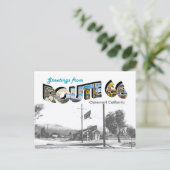 Route 66 Claremont Ansichtkaart Briefkaart (Staand voorkant)
