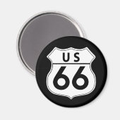 Route 66 Classic Road Sign Magnet (Voorkant / Achterkant)