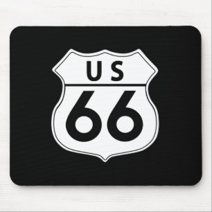 Route 66 Classic Road Sign Mousepad Muismat