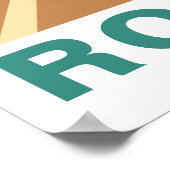 Route 66 Classic Road Trip Travel Art Poster (Hoek)