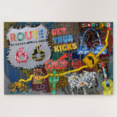Route 66 Collage License Bord Art Legpuzzel (Horizontaal)