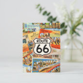 Route 66 Colorful Postcard Briefkaart (Staand voorkant)