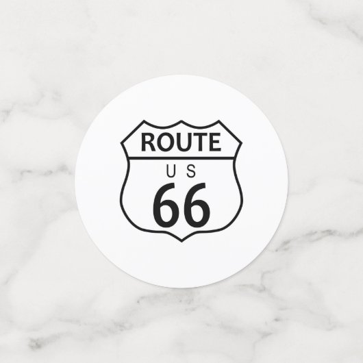 Route 66 confetti (Kleine voorkant)