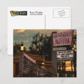Route 66 Coral Court Motel Retro Neon Sign Briefkaart (Voorkant / Achterkant)