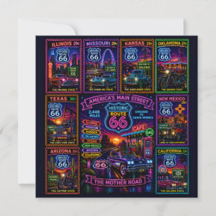 Route 66 Correspondentie Briefpapier voor Staten