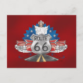 Route 66 Cowgirl Briefkaart (Voorkant)