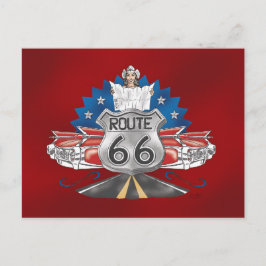 Route 66 Cowgirl Briefkaart