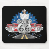 Route 66 Cowgirl Mousepad Muismat (Voorkant)