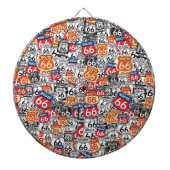 Route 66 dartbord (Voorkant)