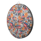 Route 66 dartbord (Voorkant Rechts)