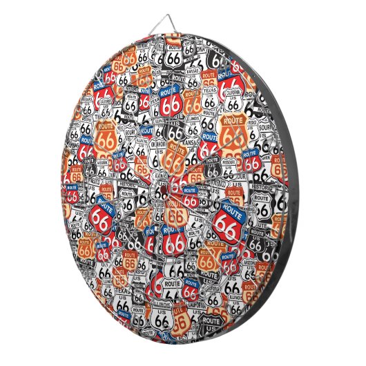 Route 66 dartbord (Voorkant Rechts)