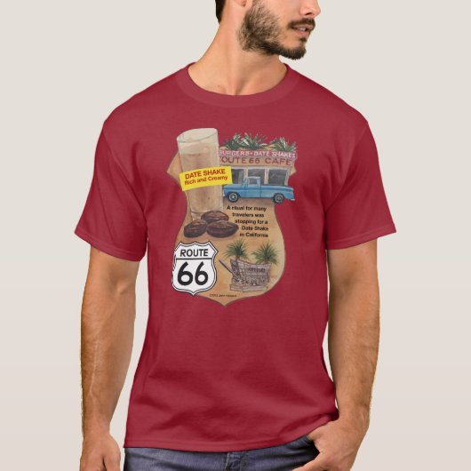 Route 66 Date Shake T-Shirt (Voorkant)