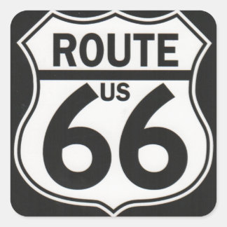 Route 66 - De Moederweg Vierkante Sticker