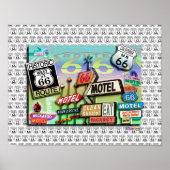 ROUTE 66 - De POSTERS van de Moeder Weg & FINE ART (Voorkant)