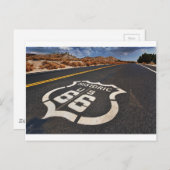 route 66 de reis hete staaf van de briefkaart (Voorkant / Achterkant)