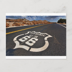 route 66 de reis hete staaf van de briefkaart