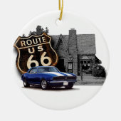 Route 66 de Scène van de Dienst Keramisch Ornament (Voorkant)