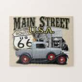 Route 66 de Scène van de Dienst Legpuzzel (Horizontaal)