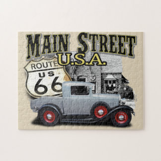 Route 66 de Scène van de Dienst Legpuzzel