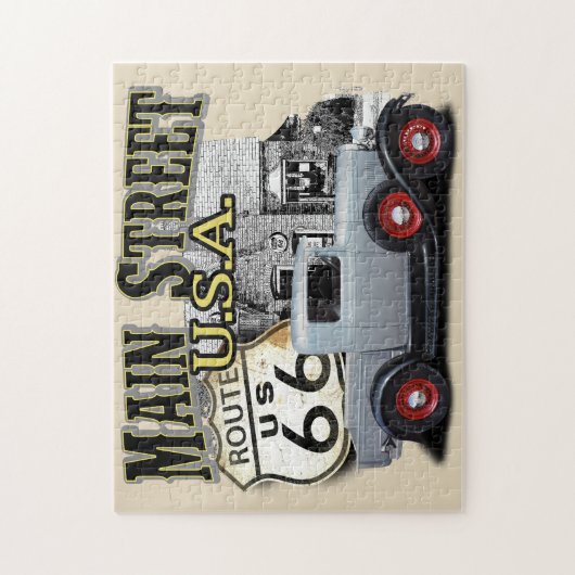 Route 66 de Scène van de Dienst Legpuzzel (Verticaal)