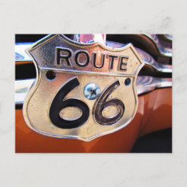 Route 66 Decal Vintage Car Grille Briefkaart