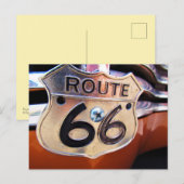 Route 66 Decal Vintage Car Grille Briefkaart (Voorkant / Achterkant)