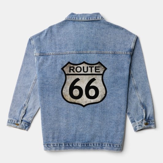 Route 66 denim jacket (Achterkant)